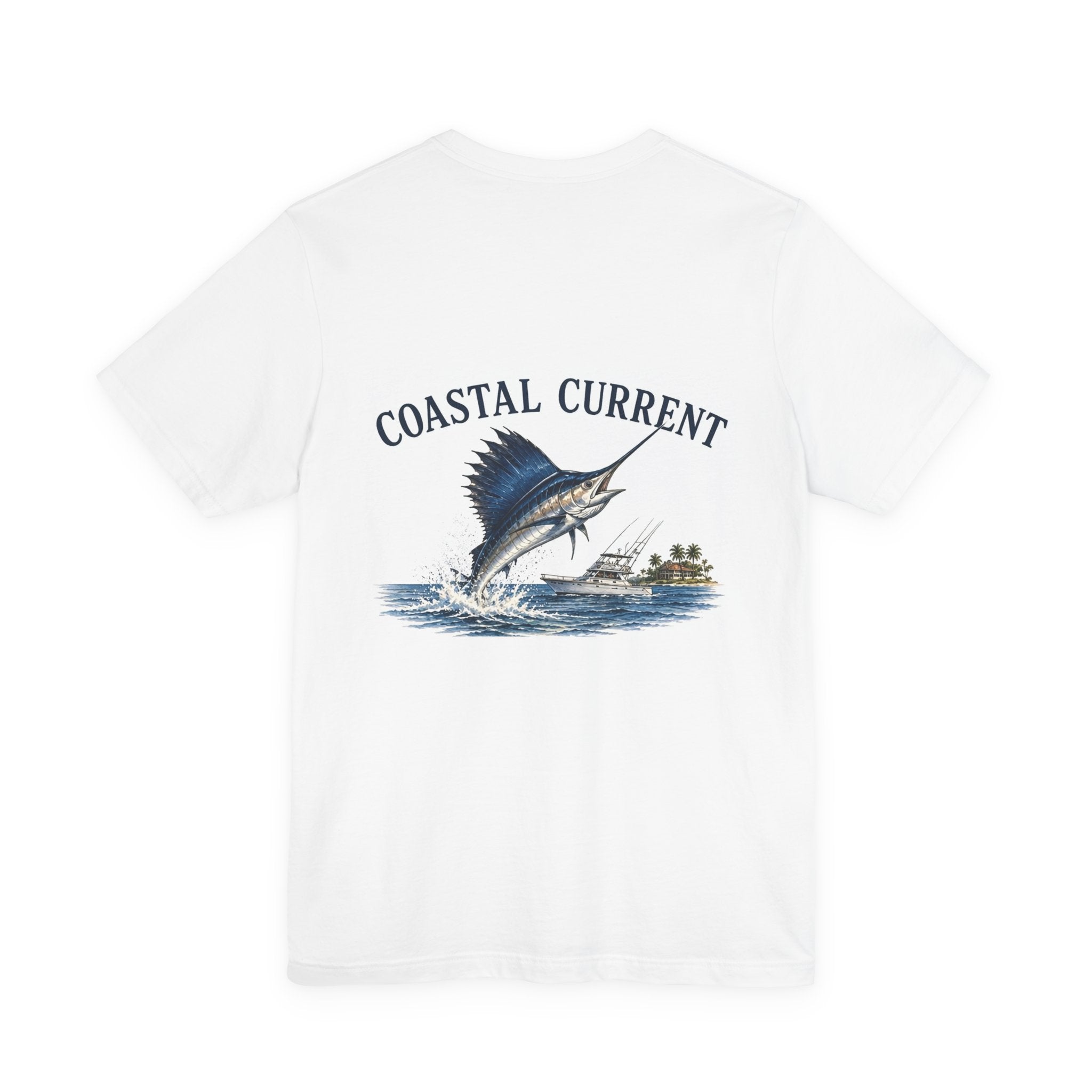 Coastal Current Marlin Tee — Beach Fishing T-Shirt