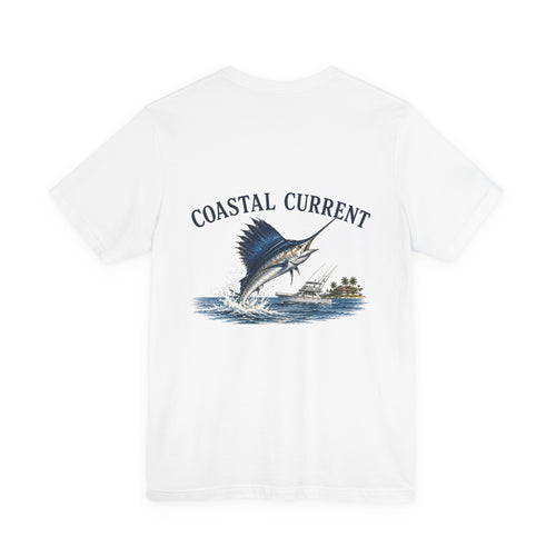 Coastal Current Marlin Tee — Beach Fishing T-Shirt
